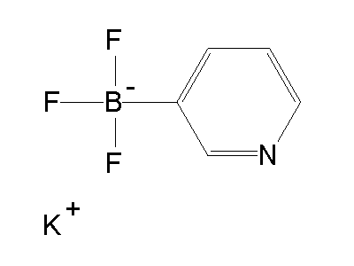 Chemical structure of potassium 3-pyridyltrifluoroborate