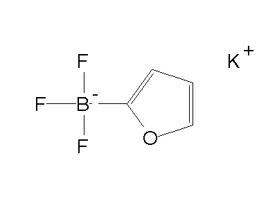 Chemical structure of potassium 2-furantrifluoroborate