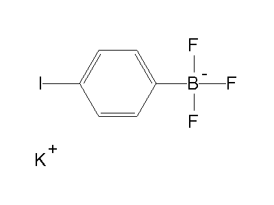 Chemical structure of potassium 4-iodophenyltrifluoroborate