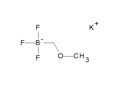 Chemical structure of potassium methoxymethyltrifluoroborate