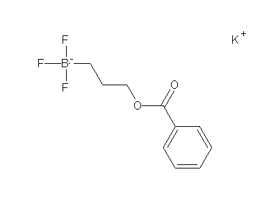 Chemical structure of potassium 3-benzoyloxypropyltrifluoroborate