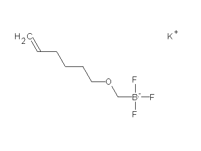 Chemical structure of potassium (hex-5-enyloxy)methyltrifluoroborate