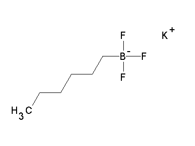Chemical structure of potassium hexyltrifluoroborate