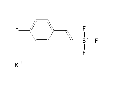 Chemical structure of potassium trans-4-fluorostyryltrifluoroborate