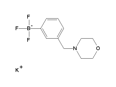 Chemical structure of potassium 3-(morpholinomethyl)-phenyltrifluoroborate