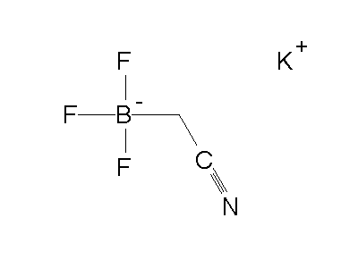 Chemical structure of potassium cyanomethyltrifluoroborate